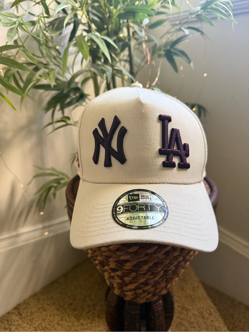 New Era 75th World Series Baseball Snapback NY LA 9FORTY hat